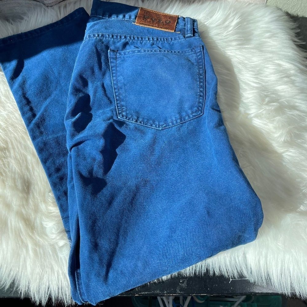 Polo Ralph Lauren Vintage High Waist Straight Leg Jeans Sz 33 X 30